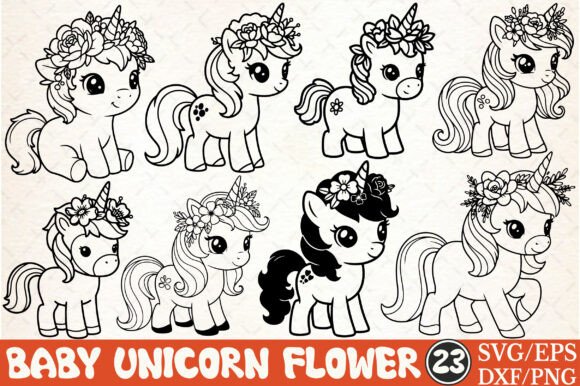 Baby Unicorn Svg, Floral Unicorn Vector Review