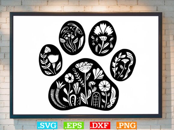 Floral Paws Svg, Heart with Paws Svg: A Designer's Review