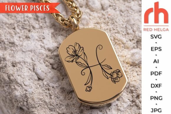 Floral Pisces SVG, Flower Zodiac DXF Review
