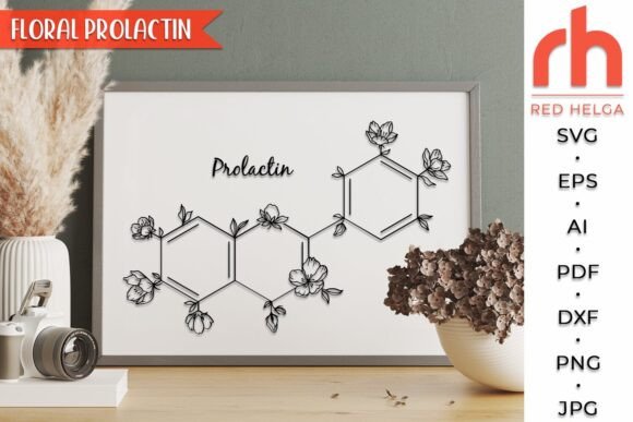 Floral Prolactin SVG, Flower Molecule Review