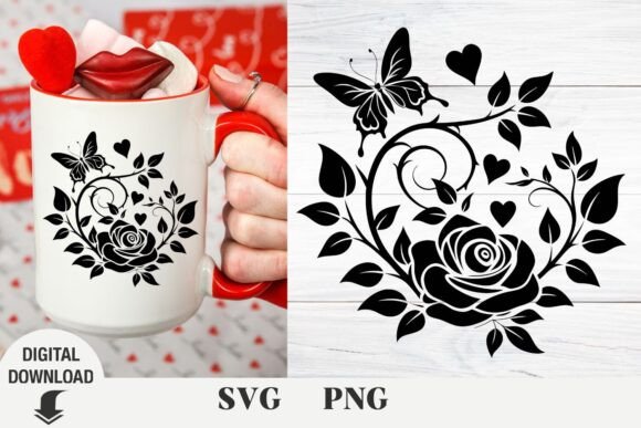Flower Svg, Floral Heart SVG Wildflowers Review