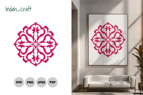 Isolated Floral Mandala SVG Clipart Review