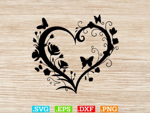 Sparkly Heart Butterfly Svg,Floral Heart: A Designer's Review