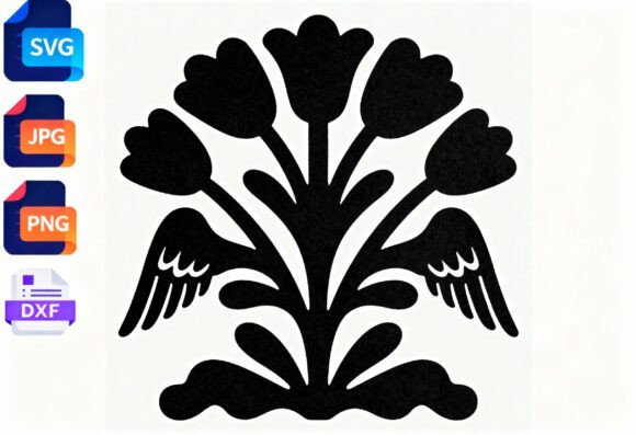 Winged Tulip Floral Design SVG Review